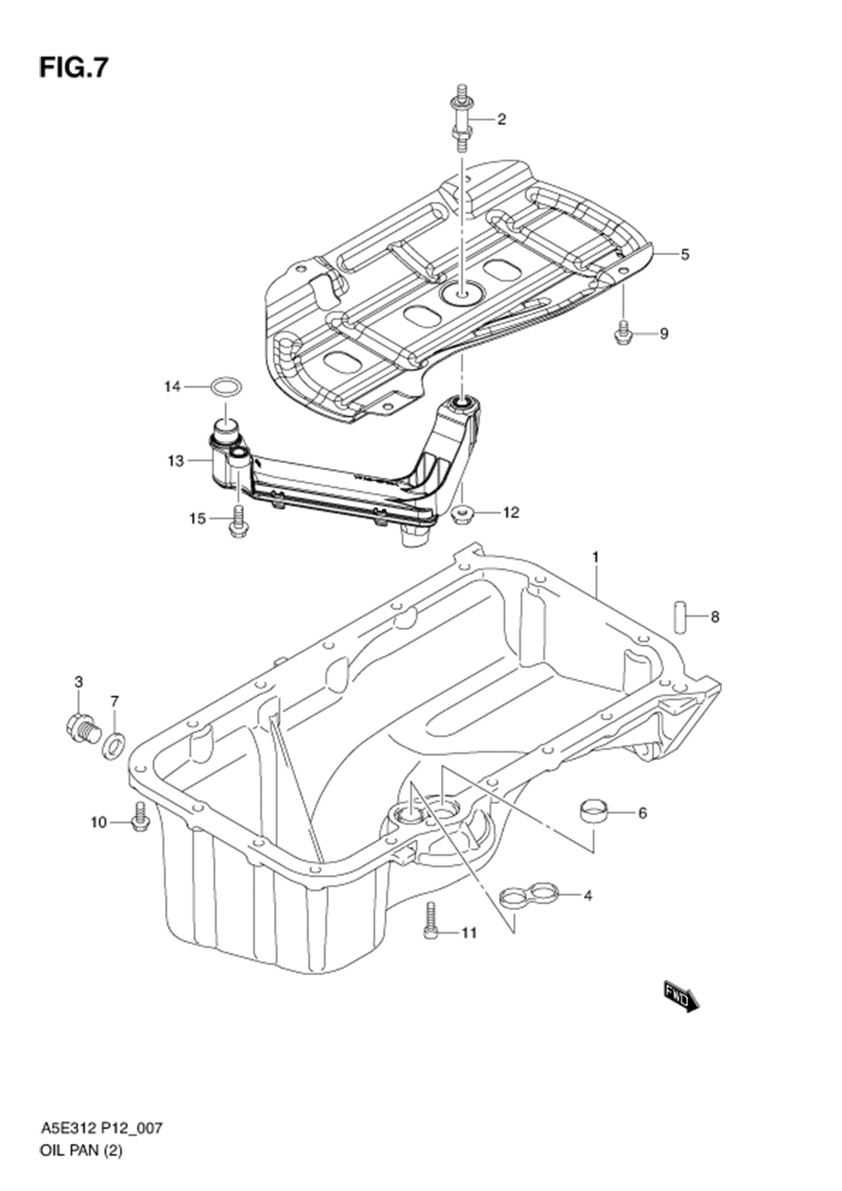 FIG.7 OIL PAN (TYPE 2)