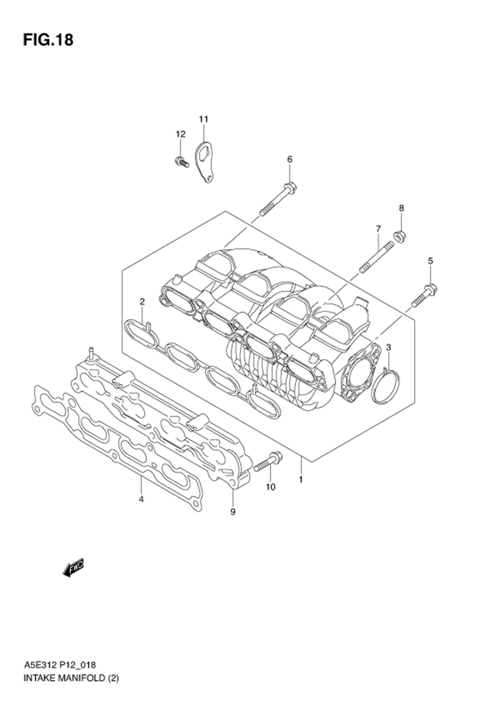 FIG.18 INTAKE MANIFOLD (TYPE 2)
