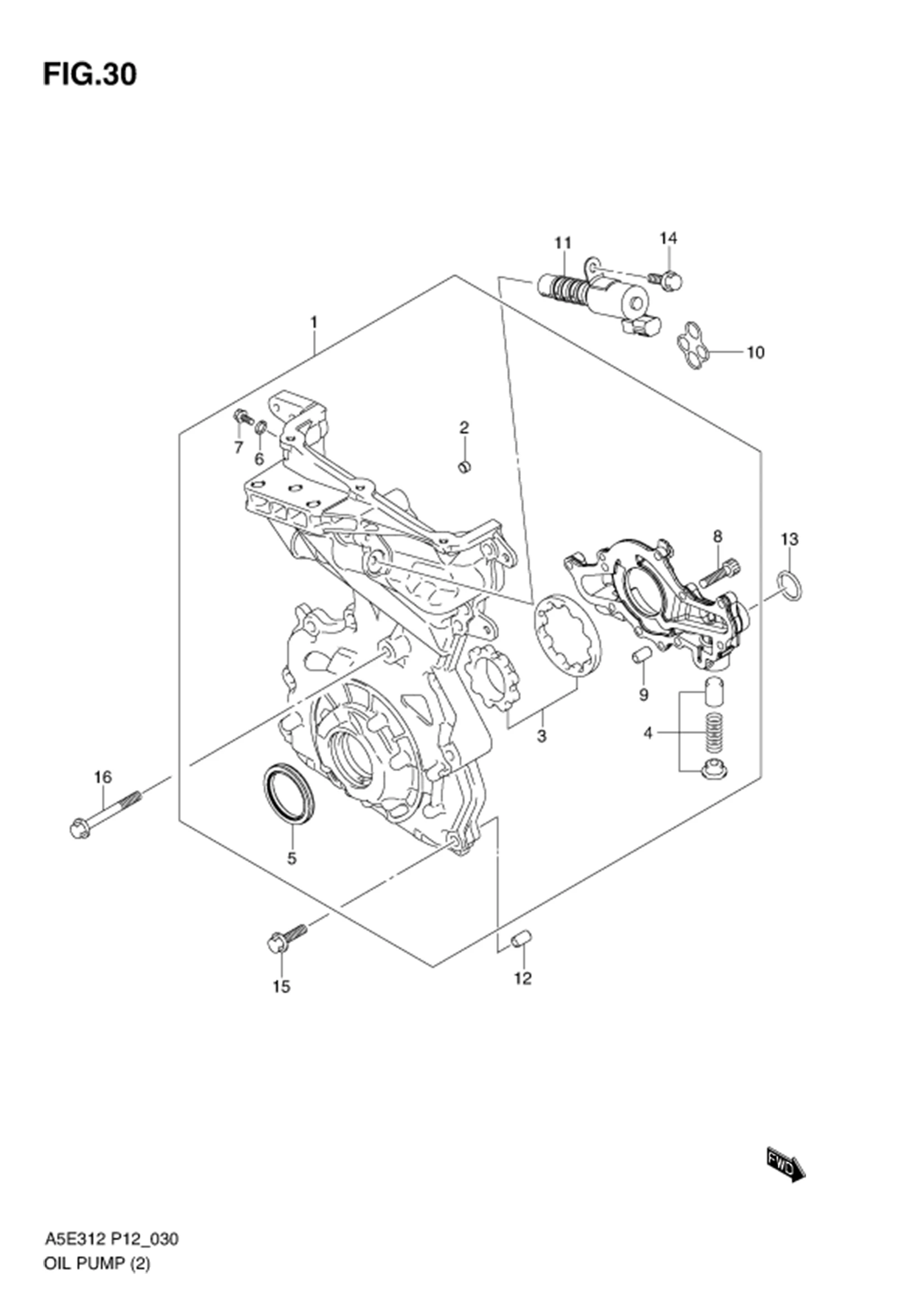 FIG.30 OIL PUMP (TYPE 2)