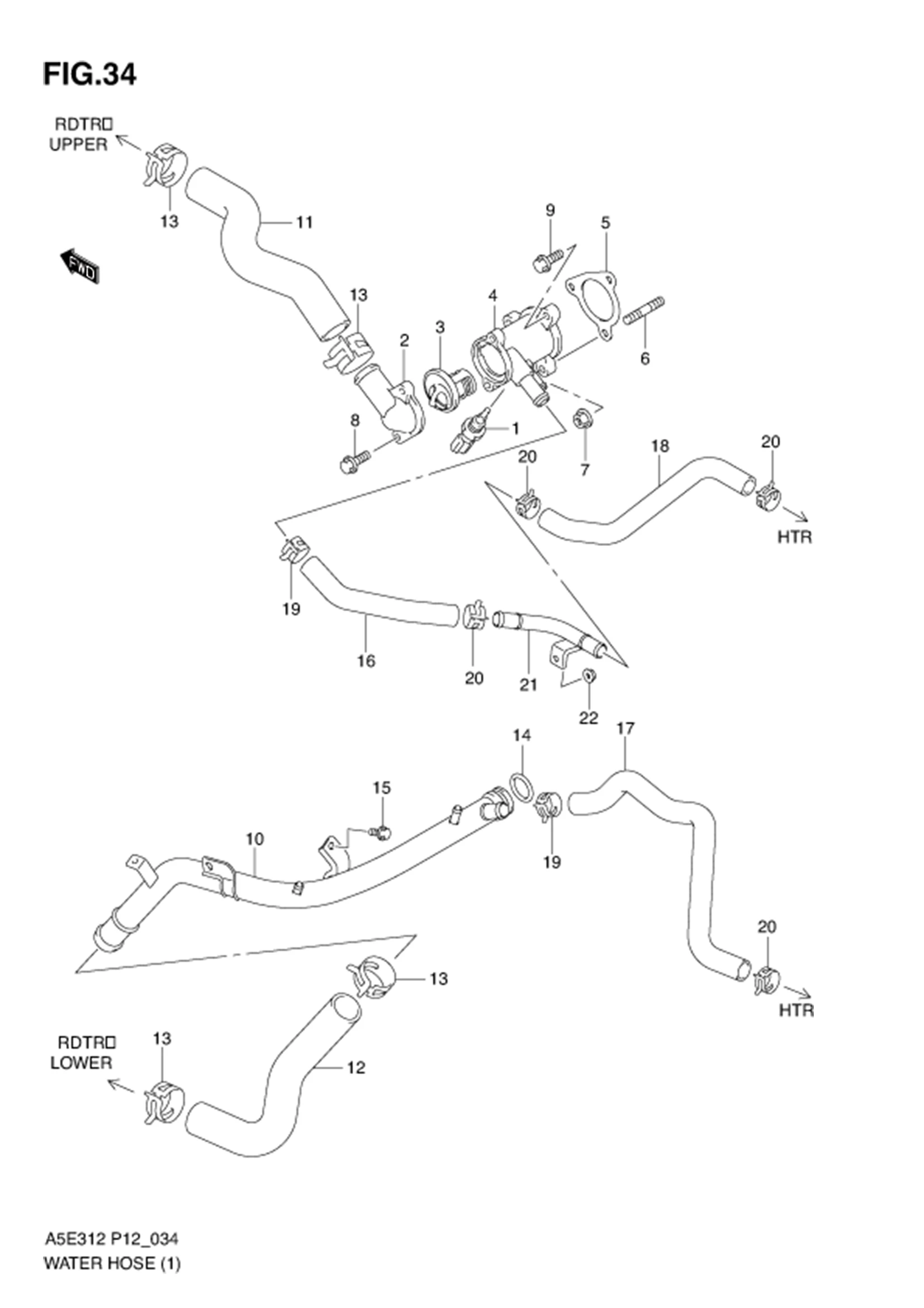 FIG.34 WATER HOSE (TYPE 1)