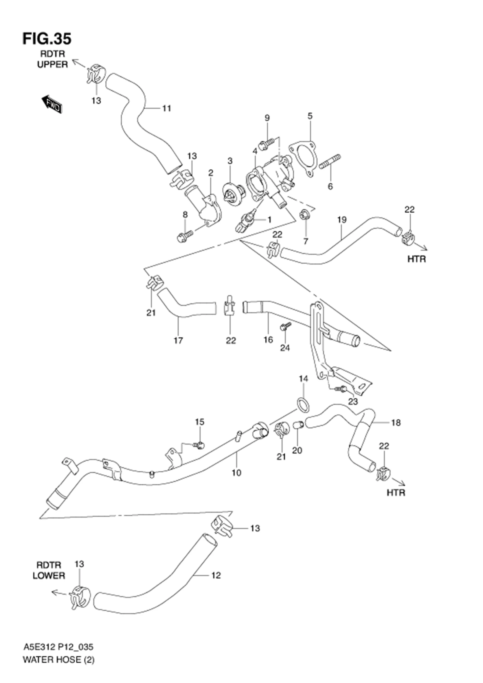 FIG.35 WATER HOSE (TYPE 2)