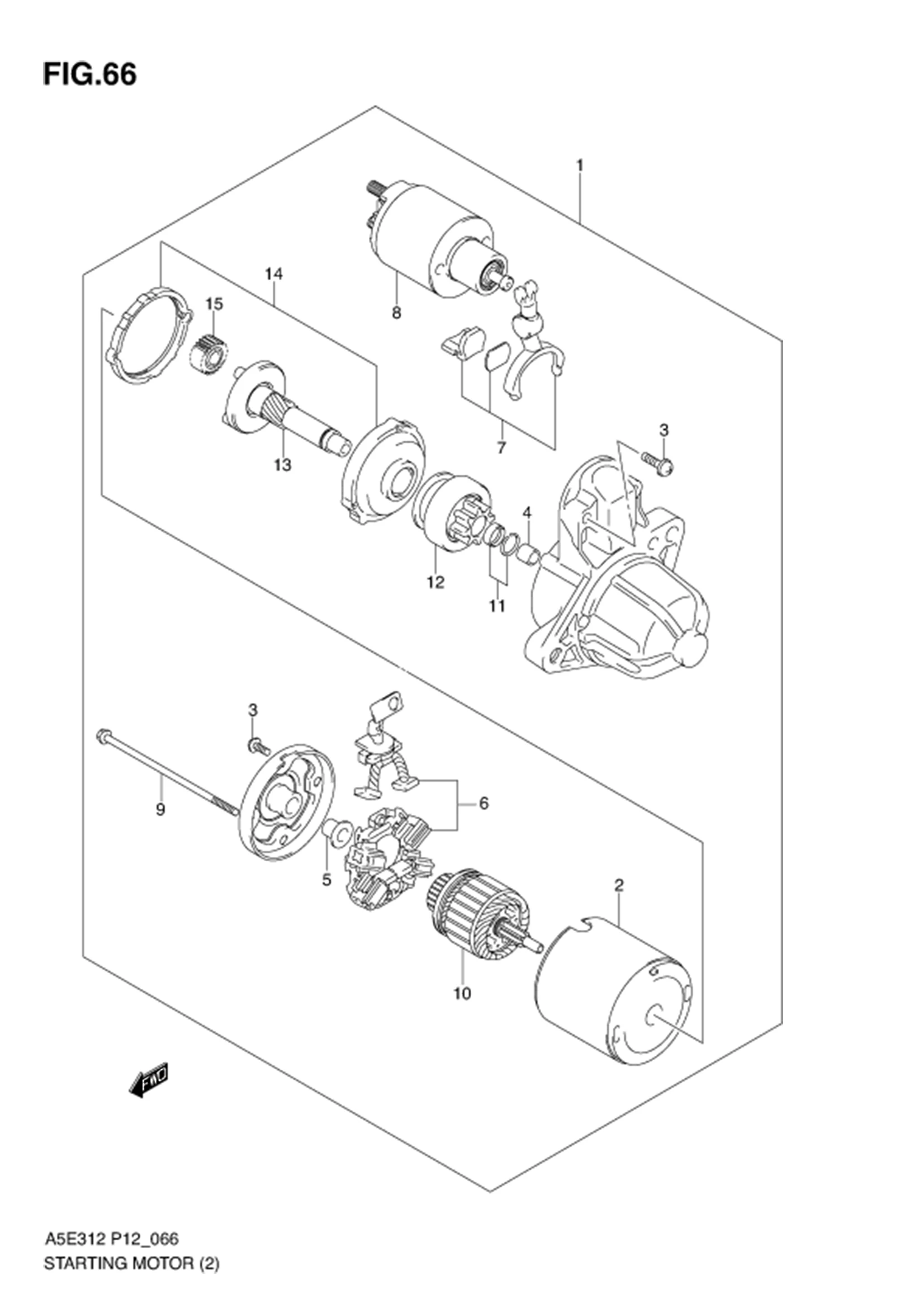 FIG.66 STARTING MOTOR (AT)