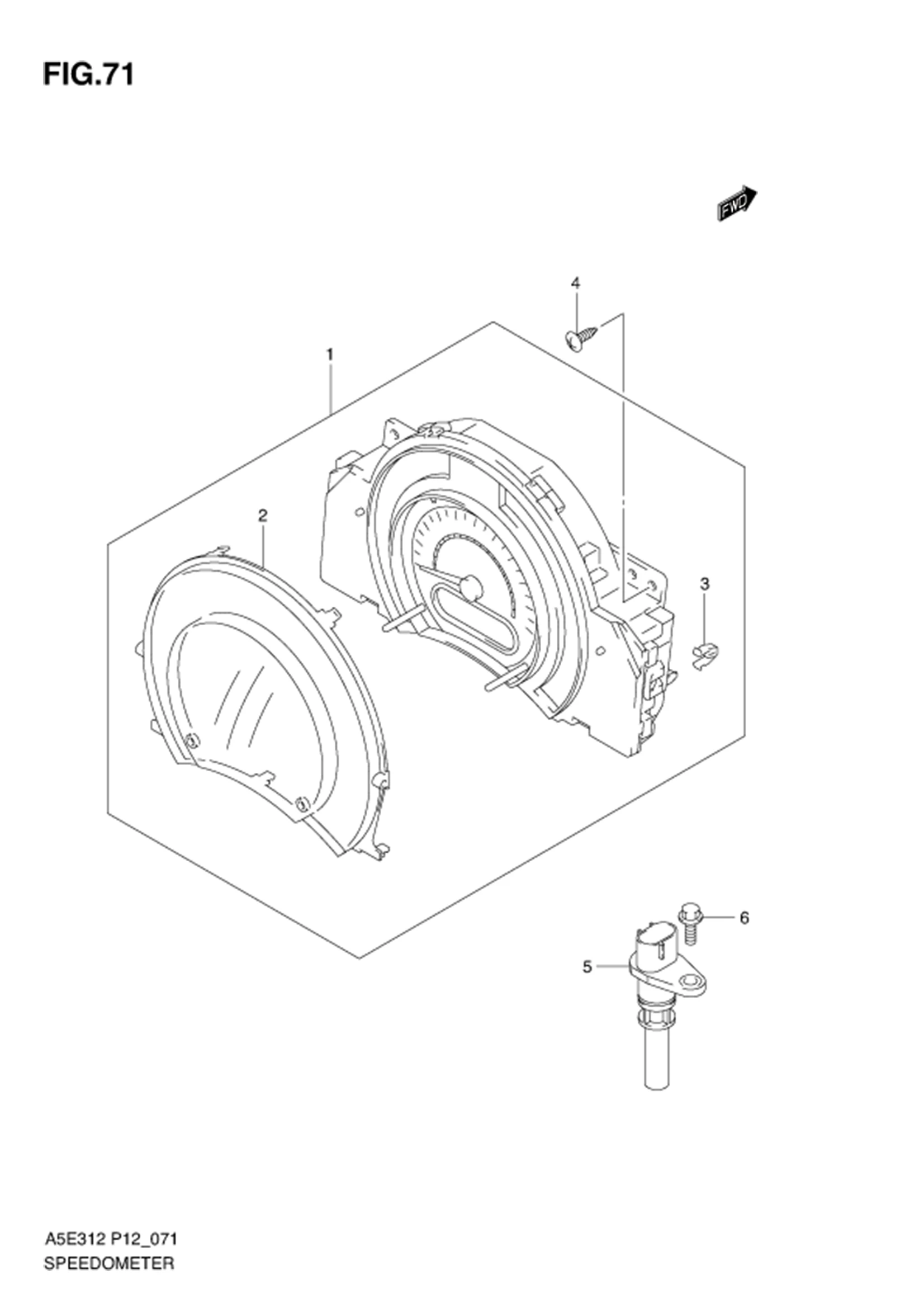 FIG.71 SPEEDOMETER