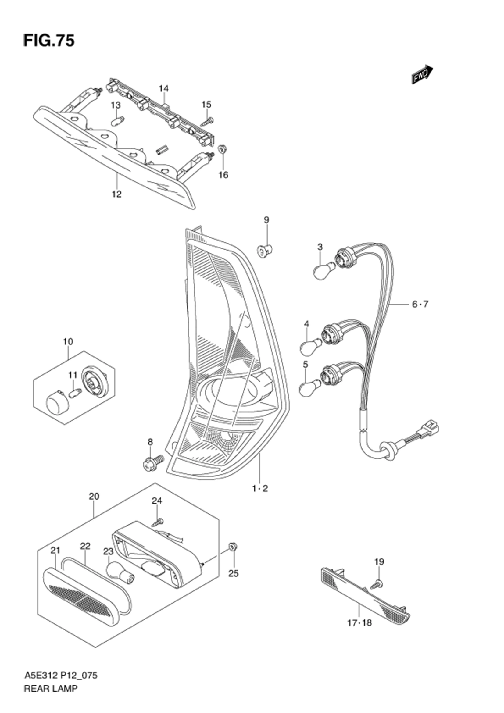 FIG.75 REAR LAMP