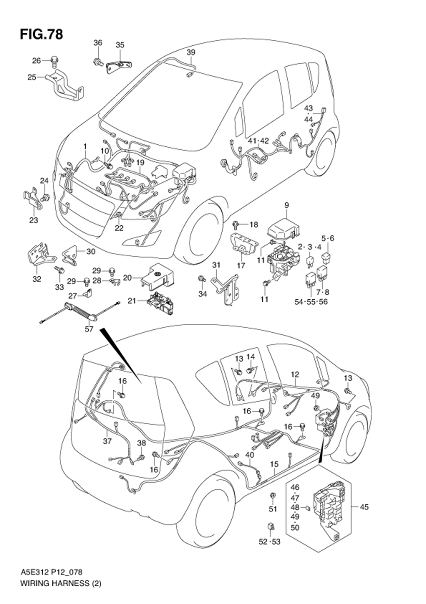 FIG.78 WIRING HARNESS (TYPE 2)