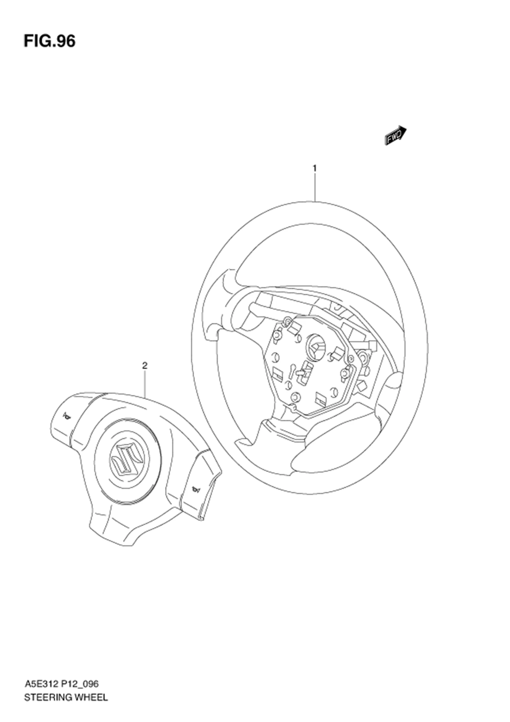 FIG.96 STEERING WHEEL