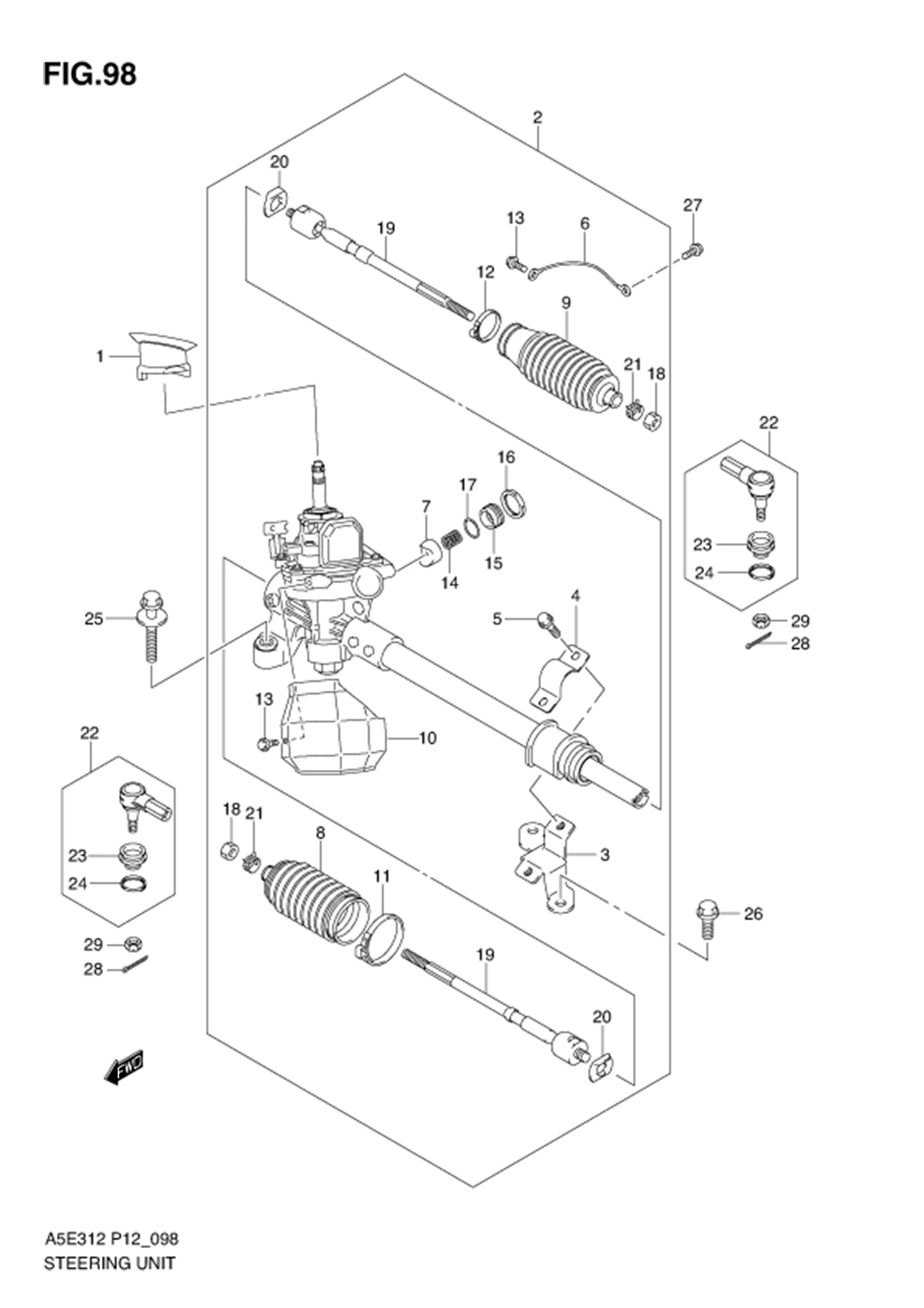 FIG.98 STEERING UNIT