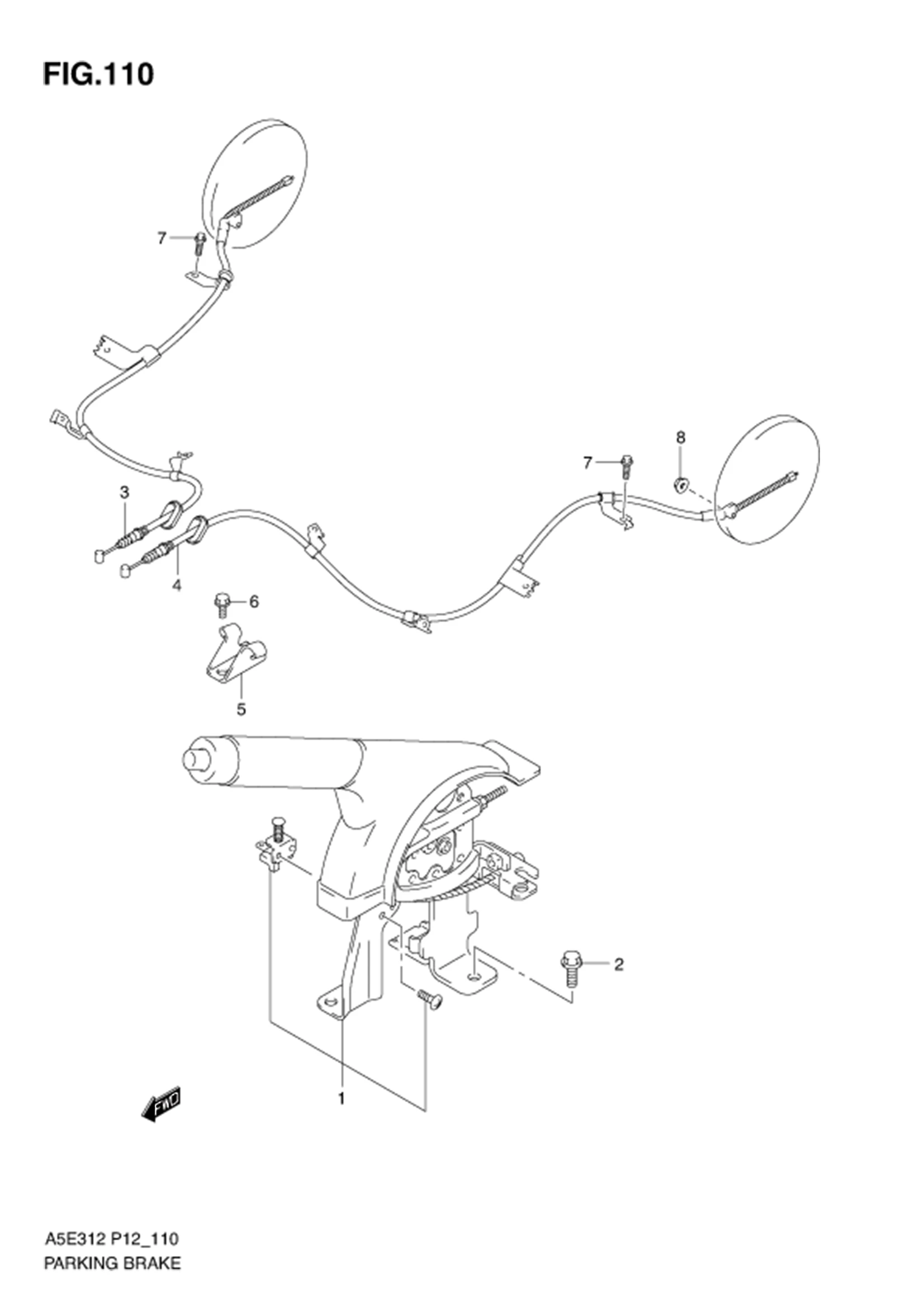 FIG.110 PARKING BRAKE