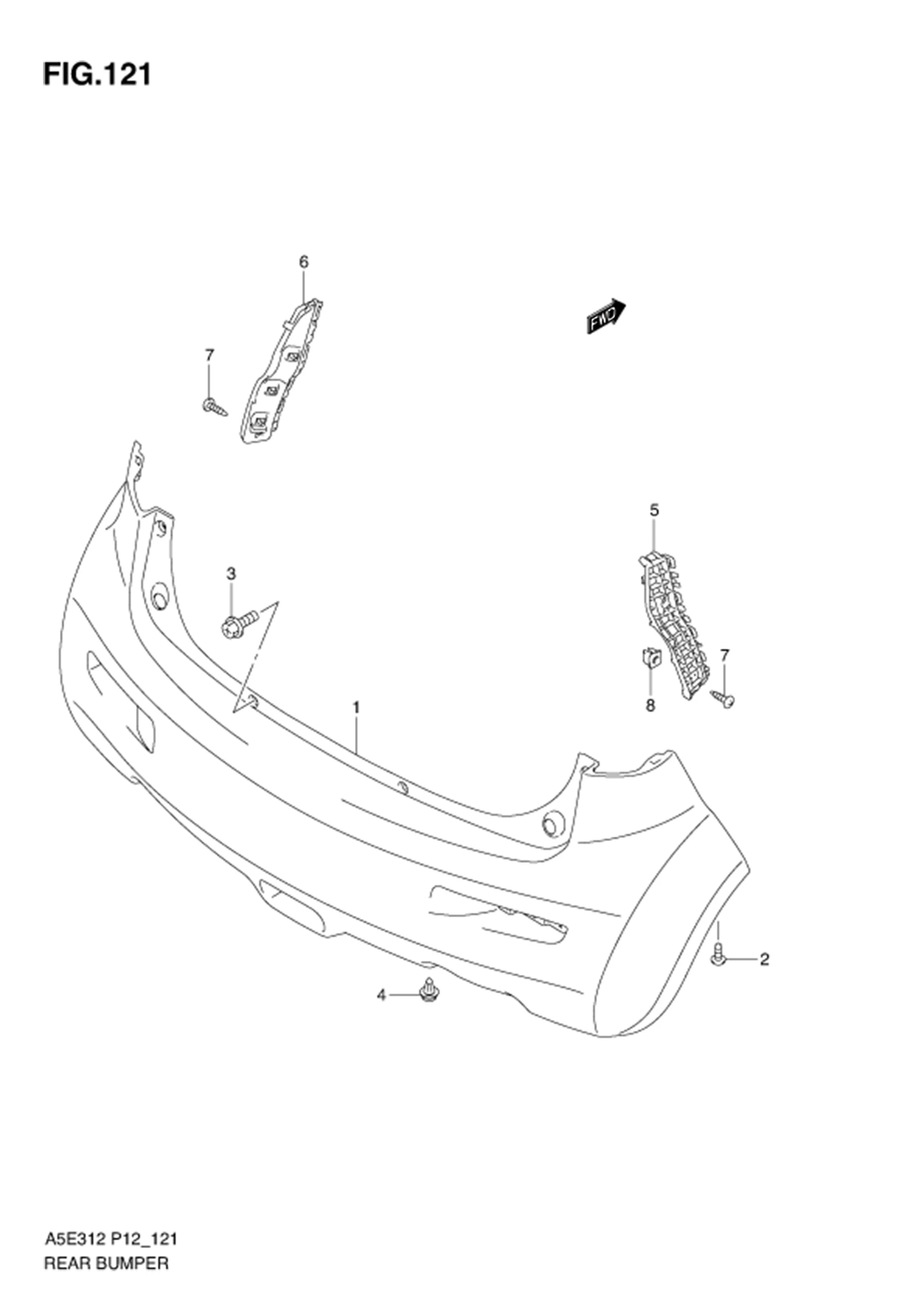 FIG.121 REAR BUMPER