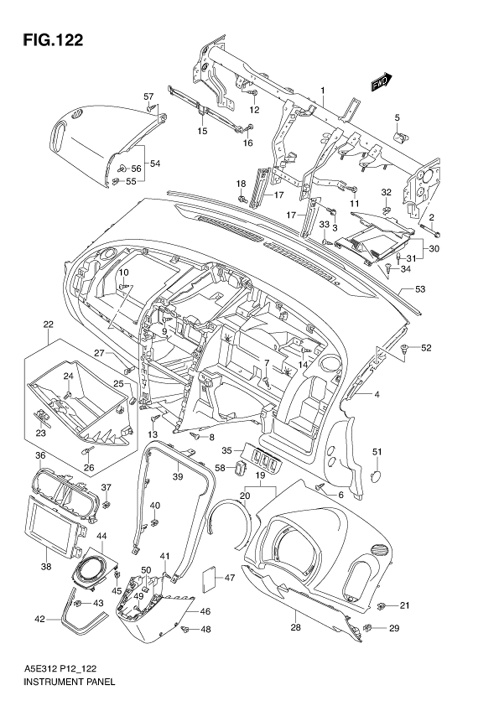 FIG.122 INSTRUMENT PANEL
