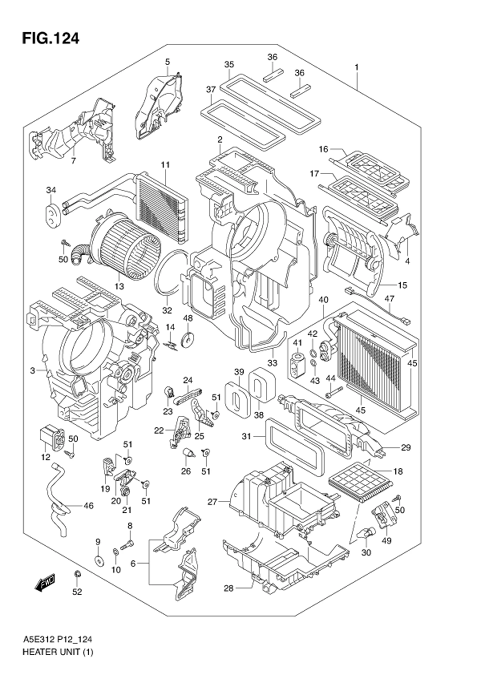 FIG.124 HEATER UNIT
