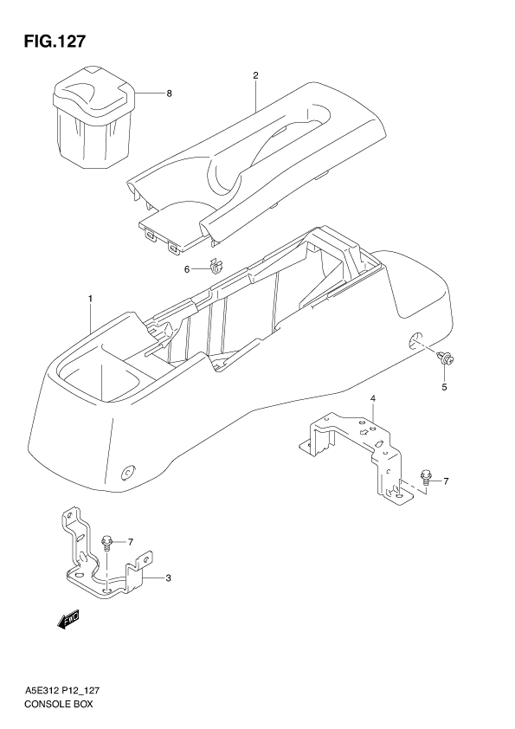 FIG.127 CONSOLE BOX