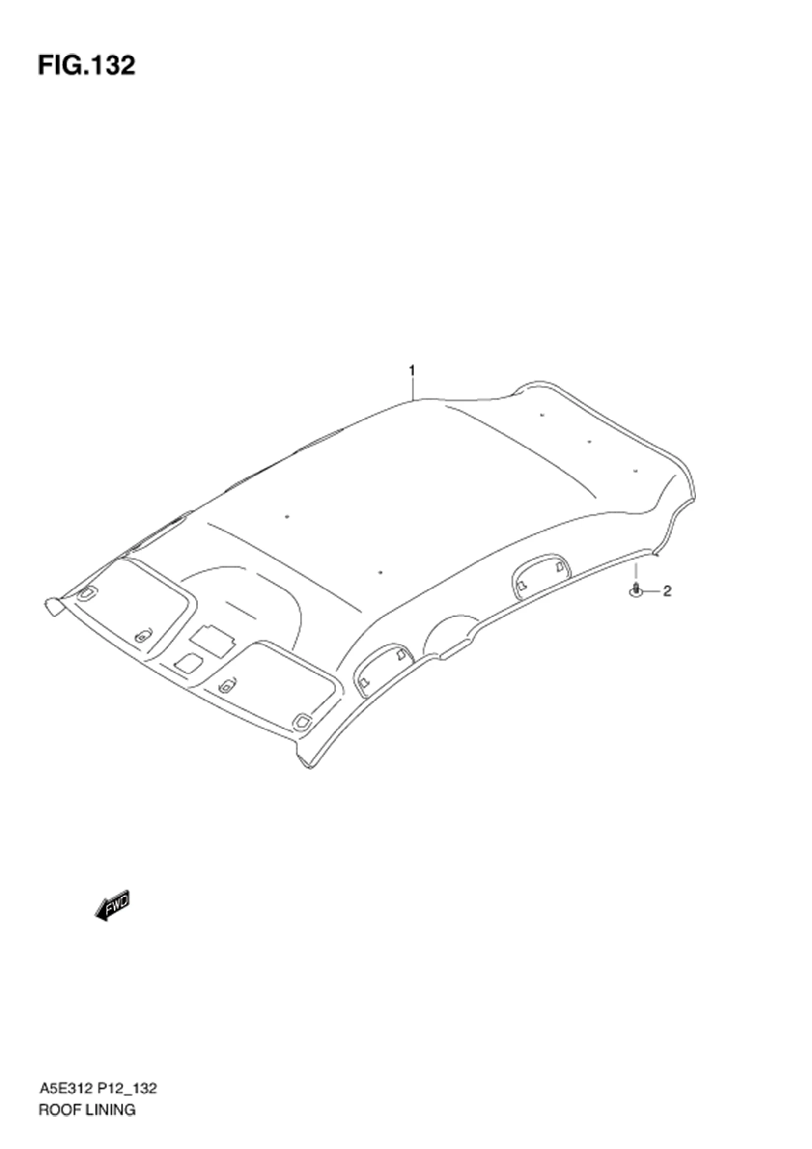 FIG.132 ROOF LINING