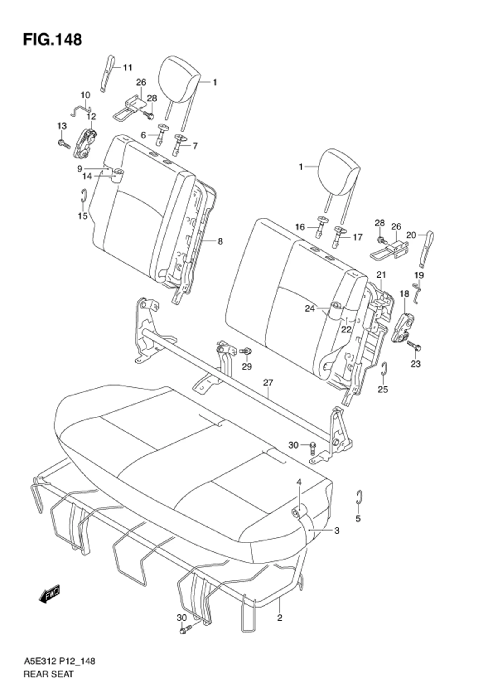 FIG.148 REAR SEAT
