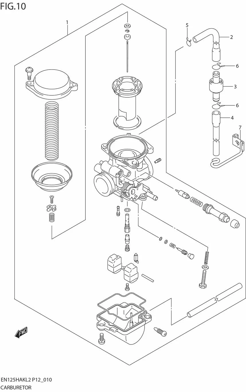 FIG.10 CARBURETOR