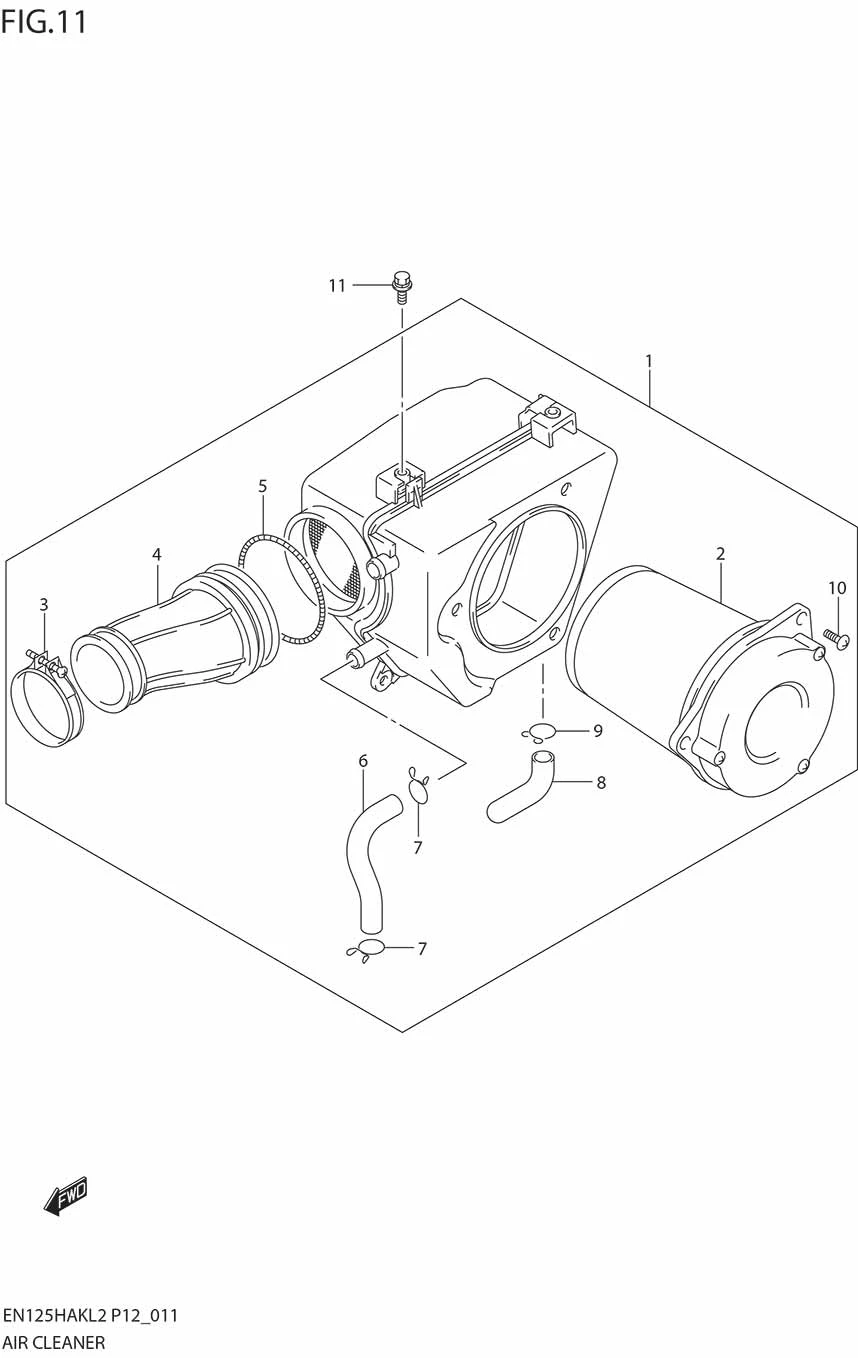 FIG.11 AIR CLEANER