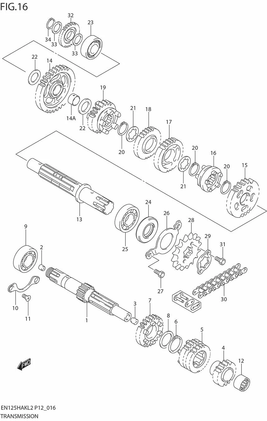 FIG.16 TRANSMISSION