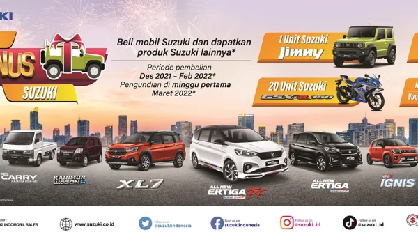 Beli Suzuki Bonus Suzuki Promo Meriah Sambut Tahun 2022 Thumb